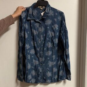 Blue Patterned Shirt